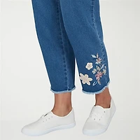 Alfred Dunner Camden Market Womens Straight Mid Rise Ankle Pant