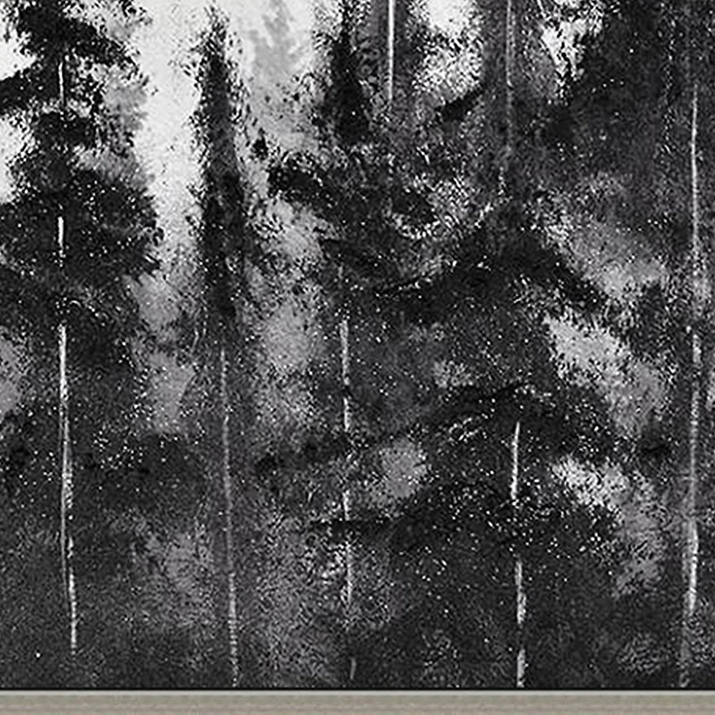 Streamline Art Misty Pines Hand Embellished Canvas Art
