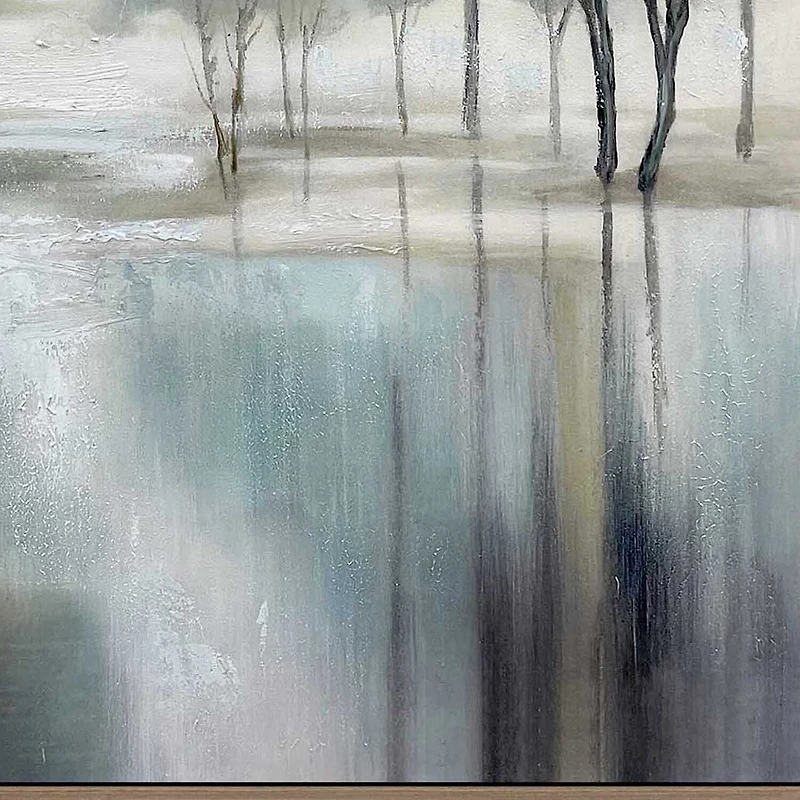 Streamline Art Misty Grove Ii Hand Embellished Canvas Art