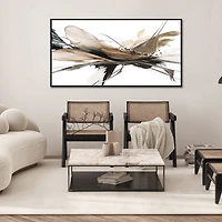 Streamline Art Melting Light Hand Embellished Canvas Art