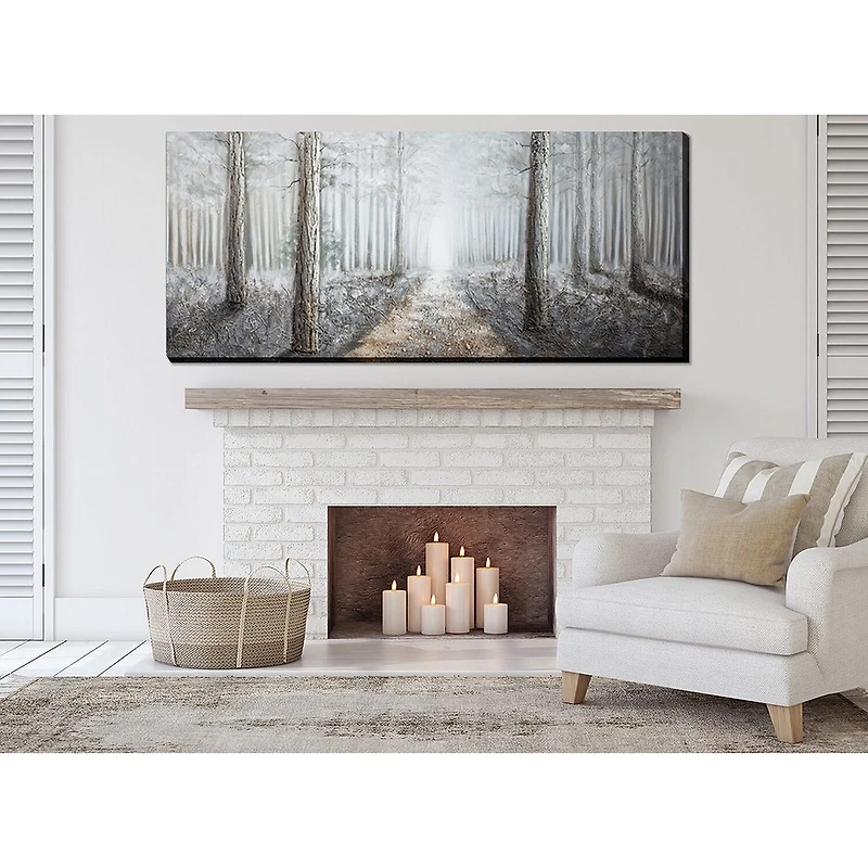 Streamline Art Misty Woods 3d Oil Painting Canvas Art