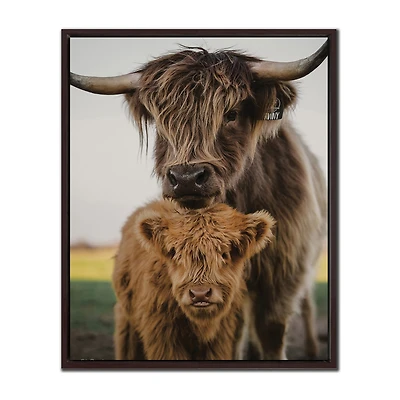 Streamline Art Mom And Zeke Hand Embellished Canvas Art