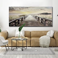 Streamline Art Boardwalk To The Sun 3d Oil Painting Canvas Art
