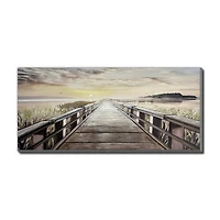 Streamline Art Boardwalk To The Sun 3d Oil Painting Canvas Art