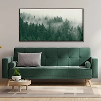 Streamline Art Emerald Forest Hand Embellished Canvas Art