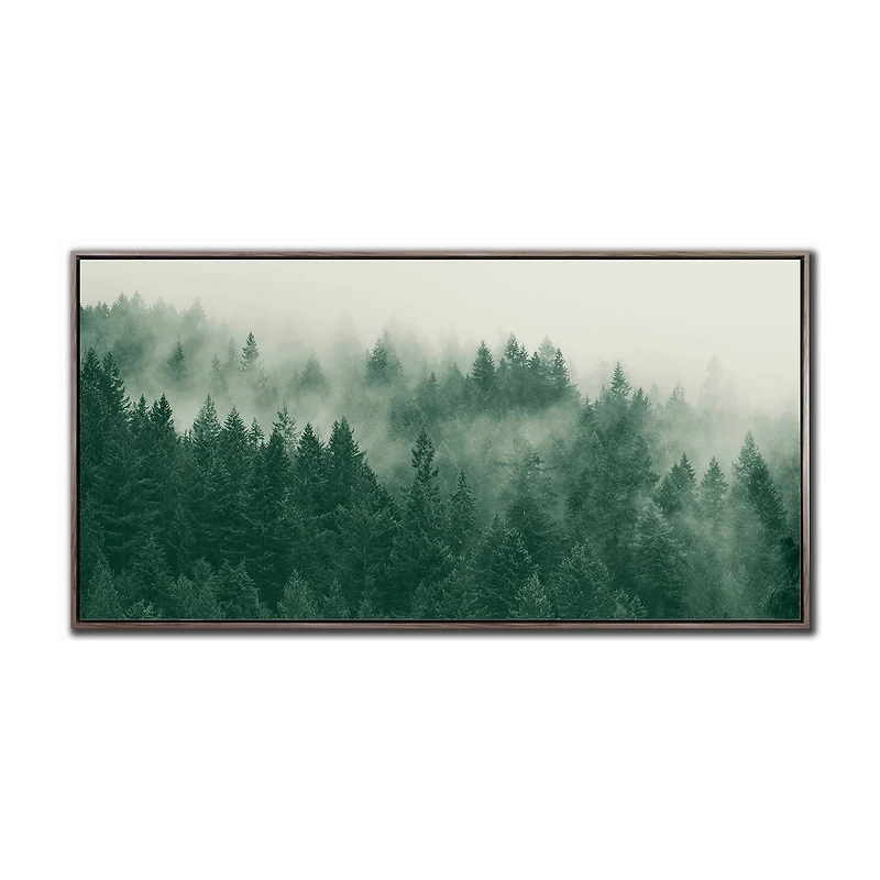 Streamline Art Emerald Forest Hand Embellished Canvas Art