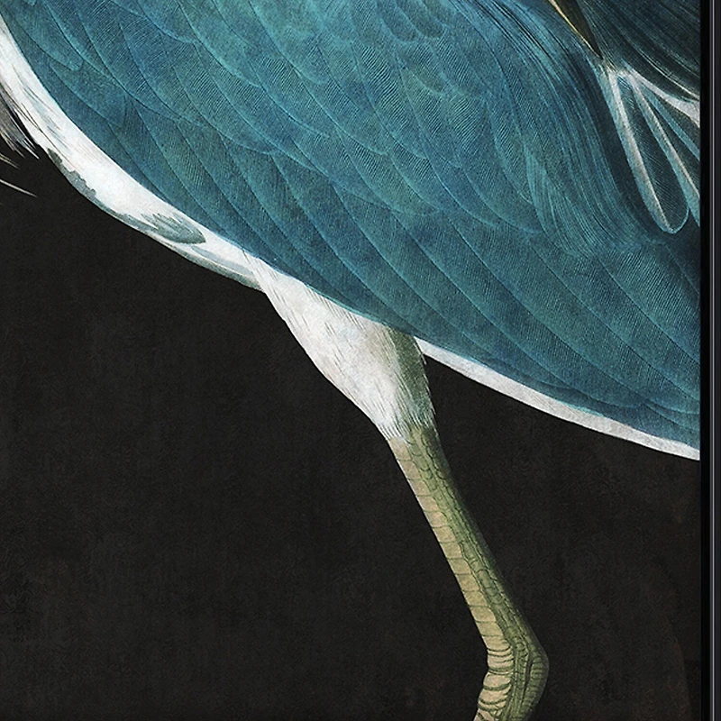 Streamline Art Majestic Blue Heron I Hand Embellished Canvas Art