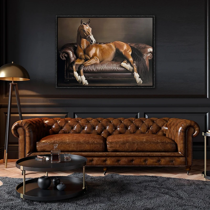 Streamline Art Equine Luxury Hand Embellished Canvas Art