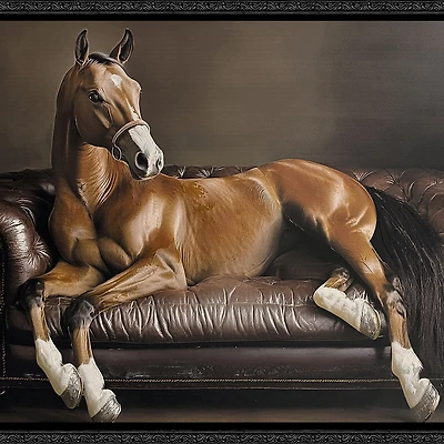 Streamline Art Equine Luxury Hand Embellished Canvas Art