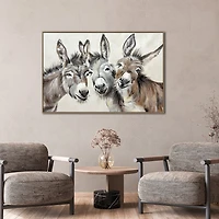 Streamline Art Three Amigos Hand Embellished Canvas Art