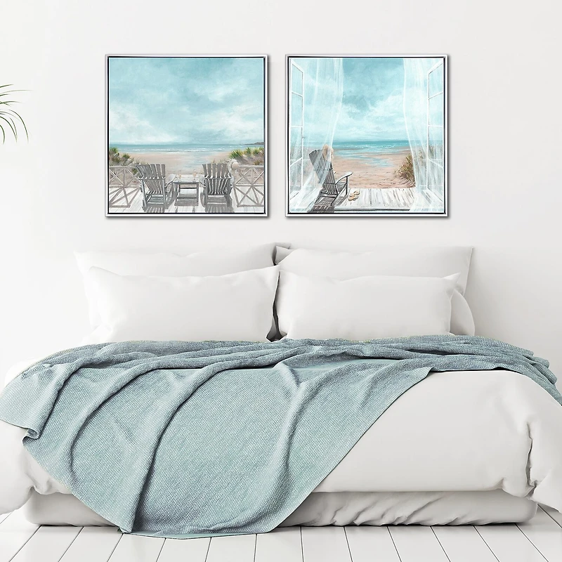 Streamline Art Summer Breeze Hand Embellished Canvas Art