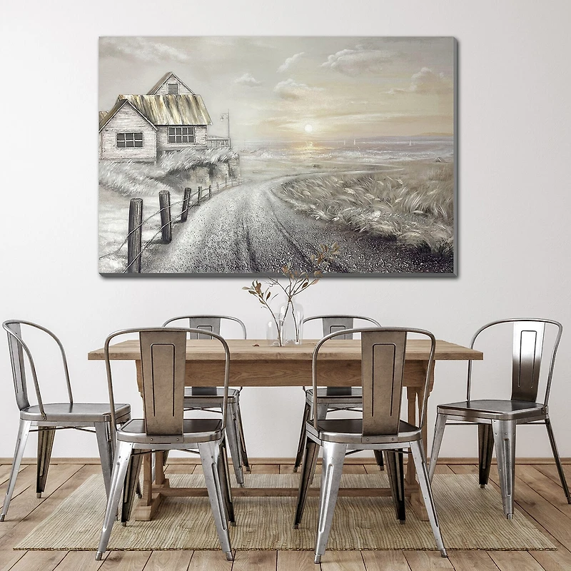 Streamline Art Road To Sunrise 3d Oil Painting Canvas Art