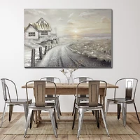 Streamline Art Road To Sunrise 3d Oil Painting Canvas Art