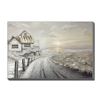 Streamline Art Road To Sunrise 3d Oil Painting Canvas Art