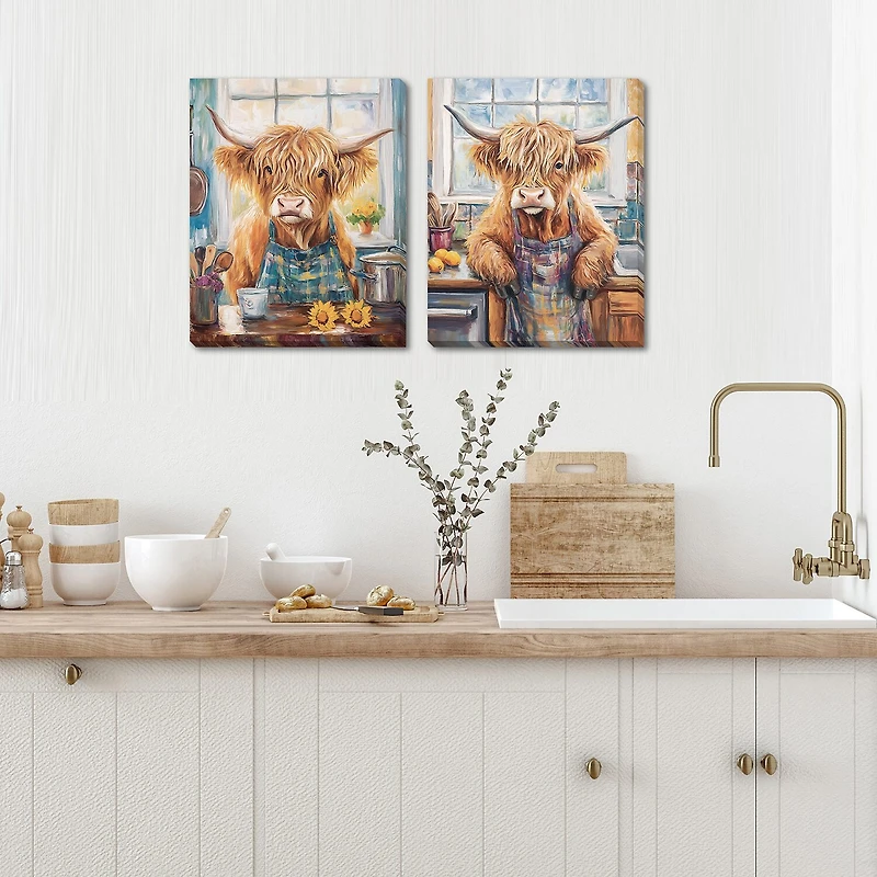 Streamline Art Kitchen Time Hand Embellished Canvas Art