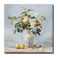 Streamline Art Lemon Blossom I Hand Embellished Canvas Art
