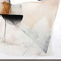 Streamline Art Geometric Musing Ii Hand Embellished Canvas Art