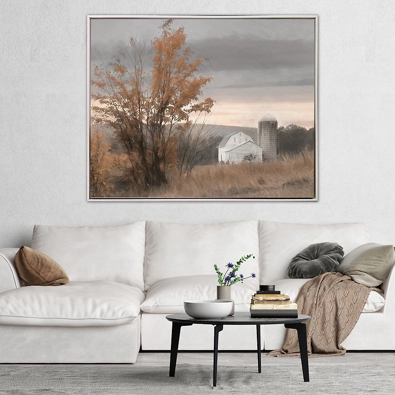 Streamline Art Watkins Glen Farm Hand Embellished Canvas Art