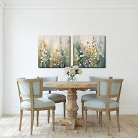 Streamline Art Tranquil Meadow Tones Ii Hand Embellished Canvas Art