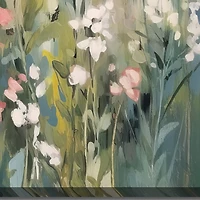 Streamline Art Tranquil Meadow Tones Ii Hand Embellished Canvas Art