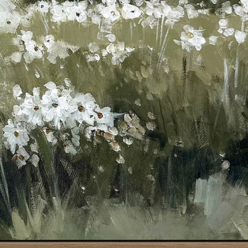 Streamline Art Meadow Reflection Hand Embellished Canvas Art