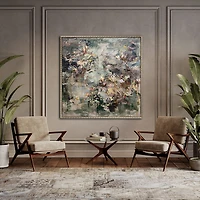 Streamline Art Evening Reflections Hand Embellished Canvas Art