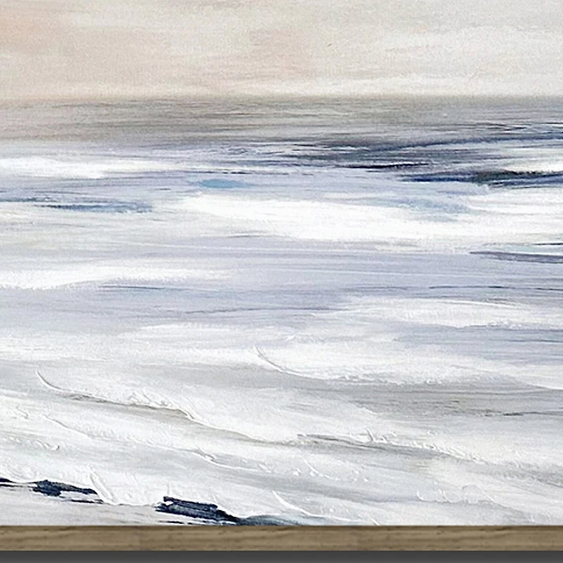 Streamline Art Coastal Serenity Hand Embellished Canvas Art