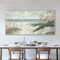 Streamline Art Beyond The Dunes Hand Embellished Canvas Art