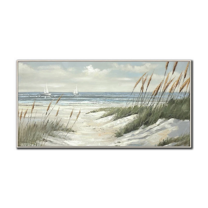 Streamline Art Beyond The Dunes Hand Embellished Canvas Art