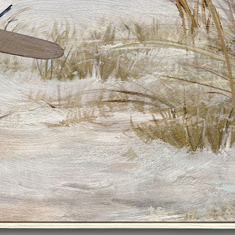 Streamline Art Morning Paddle Hand Embellished Canvas Art