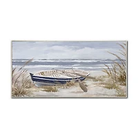 Streamline Art Morning Paddle Hand Embellished Canvas Art