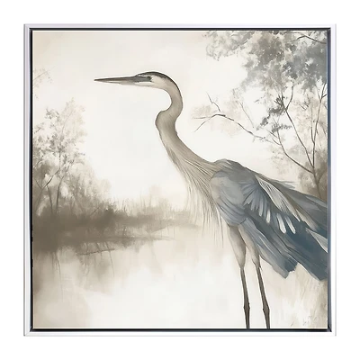 Streamline Art Feathers On Water Ii Hand Embellished Canvas Art