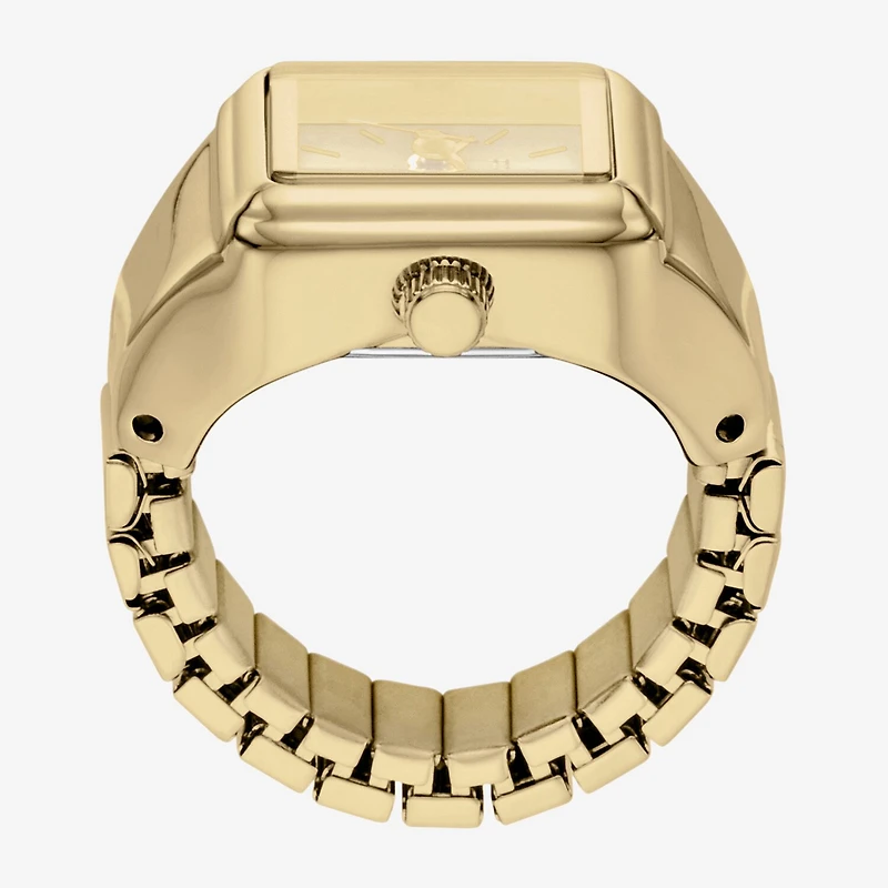 Relic By Fossil Relic By Fossil Women'S Gold Tone Ring Watch Zr44200 Mens Gold Tone Stainless Steel Bracelet Watch Zr44200