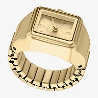 Relic By Fossil Relic By Fossil Women'S Gold Tone Ring Watch Zr44200 Mens Gold Tone Stainless Steel Bracelet Watch Zr44200