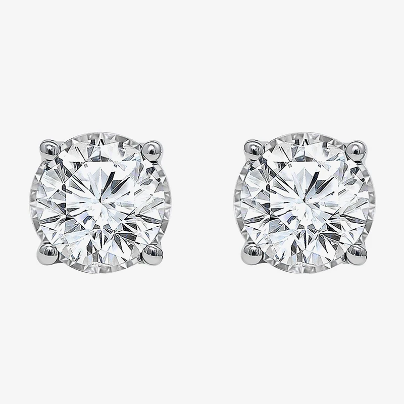 ( I/SI2 ) 2 CT. T.W. Lab-Grown Diamond Sterling Silver or 14K Gold over Round Stud Earrings