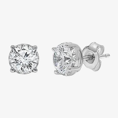 ( I/SI2 ) 2 CT. T.W. Lab-Grown Diamond Sterling Silver or 14K Gold over Round Stud Earrings