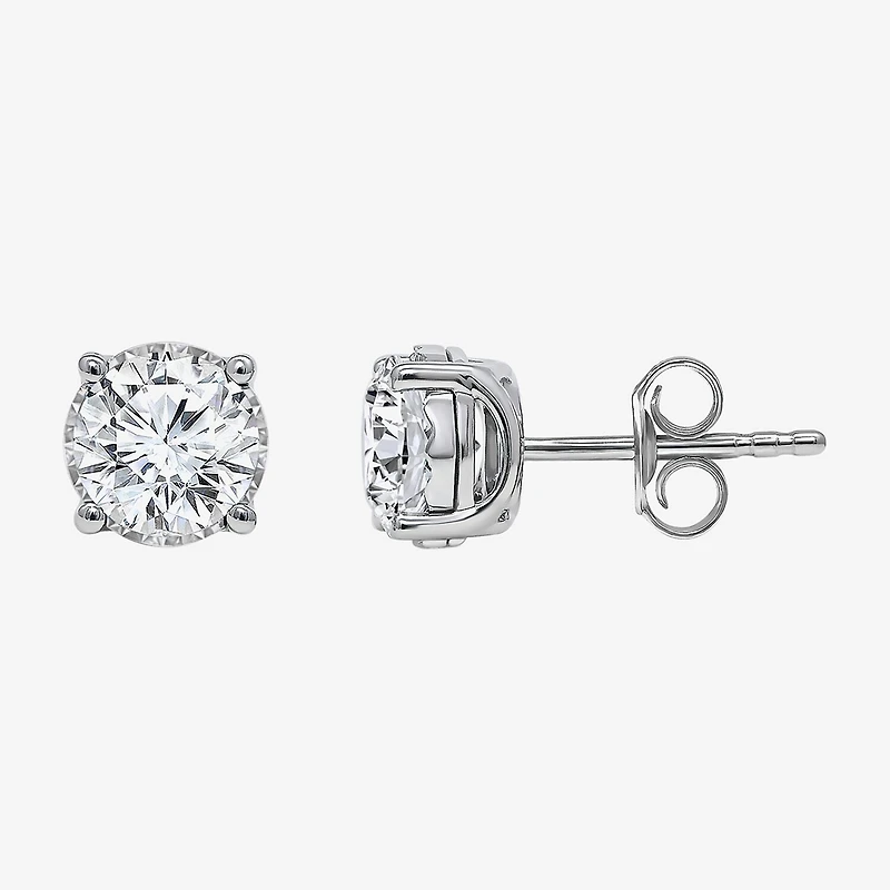( I/SI2 ) 2 CT. T.W. Lab-Grown Diamond Sterling Silver or 14K Gold over Round Stud Earrings