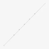 Enchanted Disney Fine Jewelry Cinderella (I / I2) Womens Sterling Silver 18 Inch Cable Chain Necklace