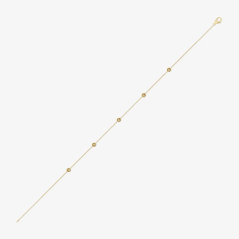 Enchanted Disney Fine Jewelry Belle (I / I2) Womens 14K Gold Over Silver 18 Inch Cable Chain Necklace