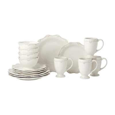 Certified International Heritage Scroll 16-pc. Stoneware Dinnerware Set