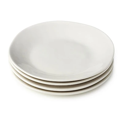 Certified International Linen Cream 4-pc. Stoneware Salad Plate