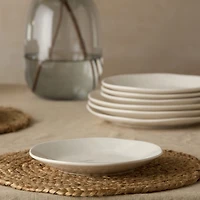 Certified International Linen Cream 4-pc. Stoneware Salad Plate