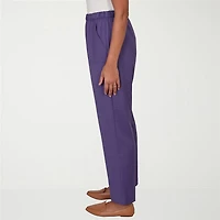 Alfred Dunner Grand Bazaar Womens Straight Mid Rise Pull-On Pant