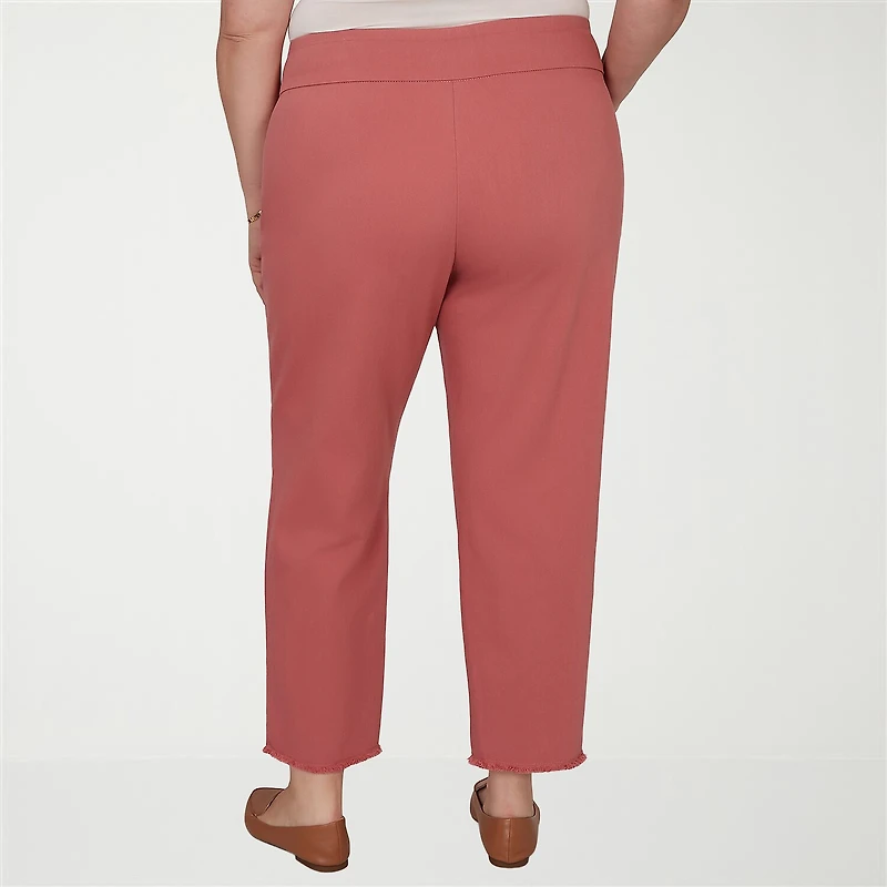Alfred Dunner Camden Market Womens Ankle Mid Rise Pant