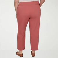 Alfred Dunner Camden Market Womens Ankle Mid Rise Pant