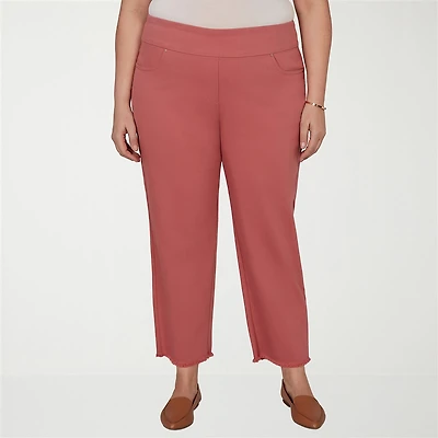 Alfred Dunner Camden Market Womens Ankle Mid Rise Pant