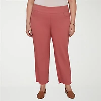 Alfred Dunner Camden Market Womens Ankle Mid Rise Pant