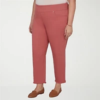 Alfred Dunner Camden Market Womens Ankle Mid Rise Pant