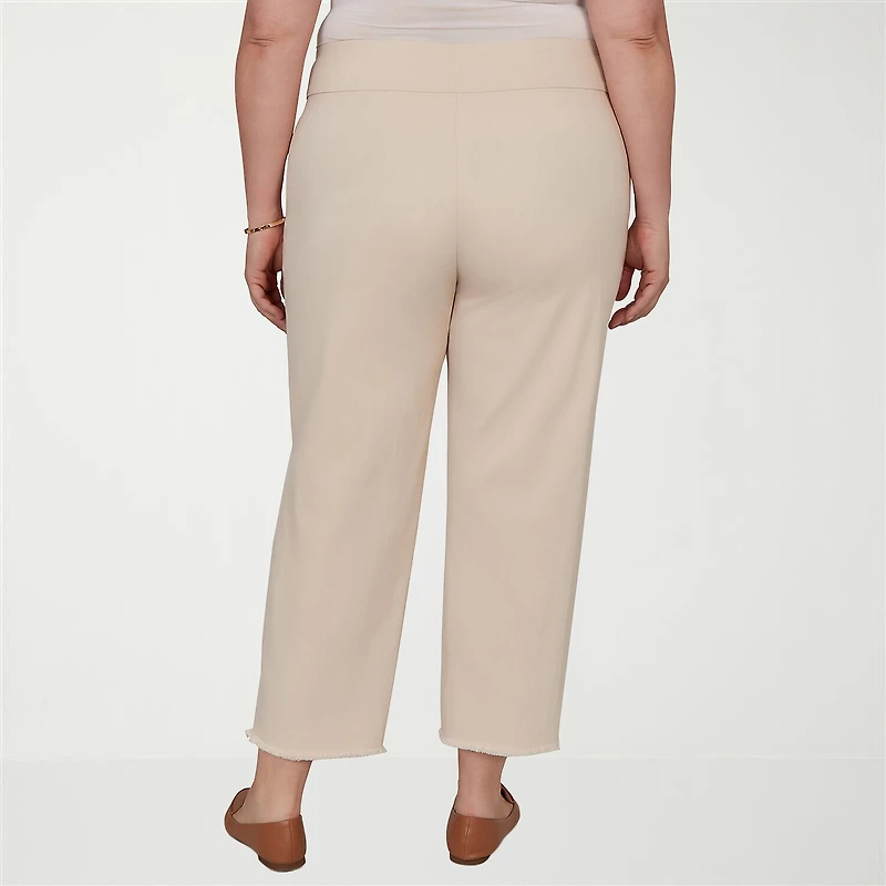 Alfred Dunner Camden Market Womens Ankle Mid Rise Pant