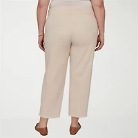 Alfred Dunner Camden Market Womens Ankle Mid Rise Pant